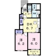 フランベル Ⅱの間取り画像
