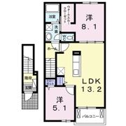 アンソレイエ Ⅵの間取り画像