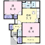 リバーサイド住吉B棟の間取り画像