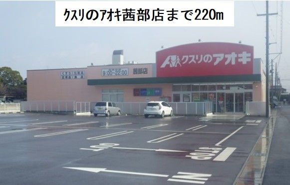 近くのクスリのアオキ茜部店まで220m(徒歩3分)