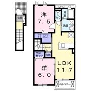 オリーブKの間取り画像