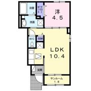 スカイハイツ28の間取り画像