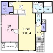 coco BLISS富の原1の間取り画像