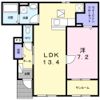 coco BLISS富の原1の間取り画像