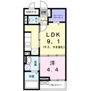 アクラス三山木の間取り画像