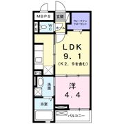 アクラス三山木の間取り画像