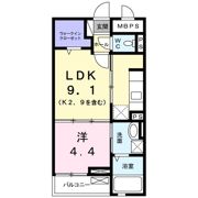 アクラス三山木の間取り画像