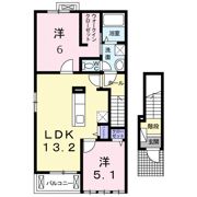 グレイスブリーゼ Aの間取り画像