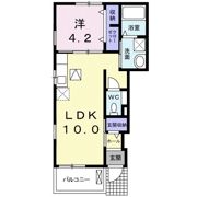 クレスト コート Aの間取り画像