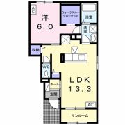 カーサ プラシードA棟の間取り画像