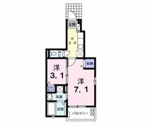 フェリス逢妻Ⅱの間取り画像