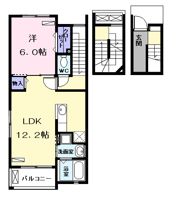 ファミール中出の間取り画像