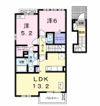 ラ・ポーム Bの間取り画像