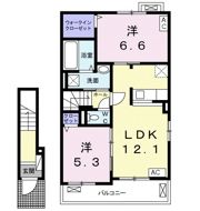 シャトーアンジュⅡの間取り画像