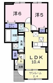 ベル リアン Bの間取り画像