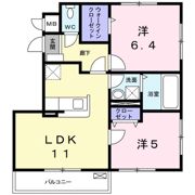 メゾンプラシード Ⅲの間取り画像