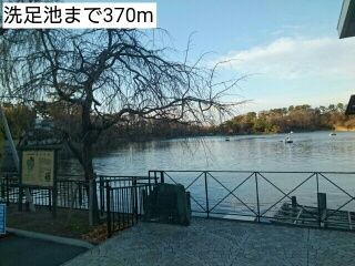 近くの洗足池まで370m（徒歩5分）