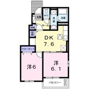 コーポM Fの間取り画像