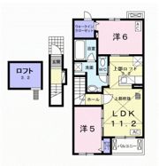 サニーホームⅢ Bの間取り画像