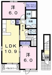 メゾン南新田Ⅰの間取り画像