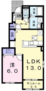 メゾン南新田Ⅱの間取り画像