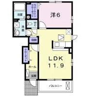 エトワール ポレール Ⅱの間取り画像
