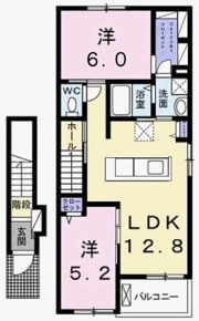 アグレーブル Aの間取り画像