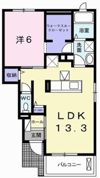 アグレーブル Bの間取り画像