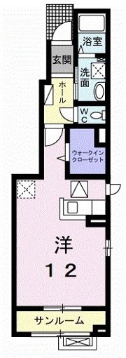 エスポワール桧 Ⅰの間取り画像