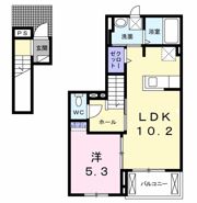 アビタシオン石山Aの間取り画像