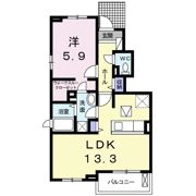 クオーレ Ⅱの間取り画像