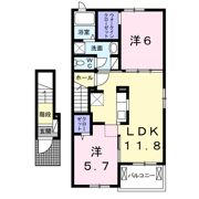 ディアコート二見Ⅱの間取り画像