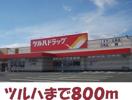 近くのツルハドラッグまで800m(徒歩10分)