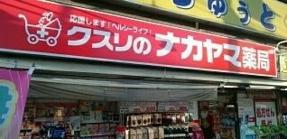 近くのクスリのナカヤマ薬局まで390m（徒歩5分）