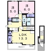 ピュイ アン ピエール Bの間取り画像
