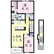 アローズ健軍の間取り画像
