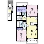 オプスSANJYO Ⅰの間取り画像