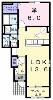ピア野市Ⅰの間取り画像