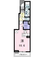 クレール ひだまり Ⅰの間取り画像