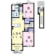 フェリス カーサ Bの間取り画像