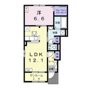 YK ヴィレッジⅠの間取り画像