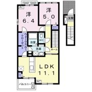 YK ヴィレッジⅢの間取り画像