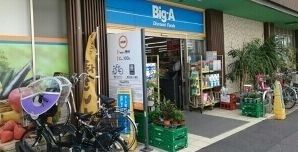 近くのビッグエーまで750m（徒歩10分）