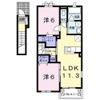 ベル シャーンス Ⅱの間取り画像