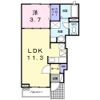 サウスコートの間取り画像