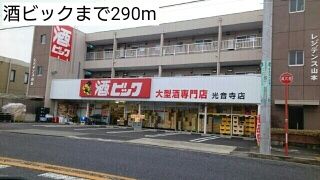 近くの酒ビックまで290m（徒歩4分）