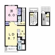 ピアッツァ アイ 小原田の間取り画像