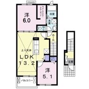 エレガント ヴェルスⅢ Bの間取り画像