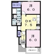 メゾン ド カベヤBの間取り画像