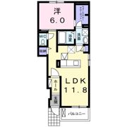 アーバイン Cの間取り画像